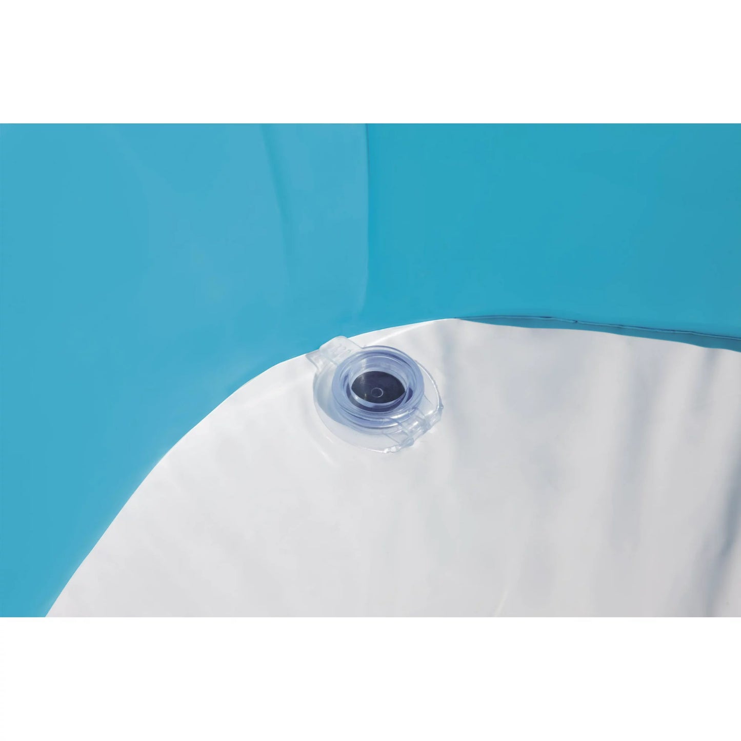 Ultimate 55" x 55" Square Kiddie Pool with Detachable Canopy and UV Protection - Enjoy Shaded Outdoor Fun
