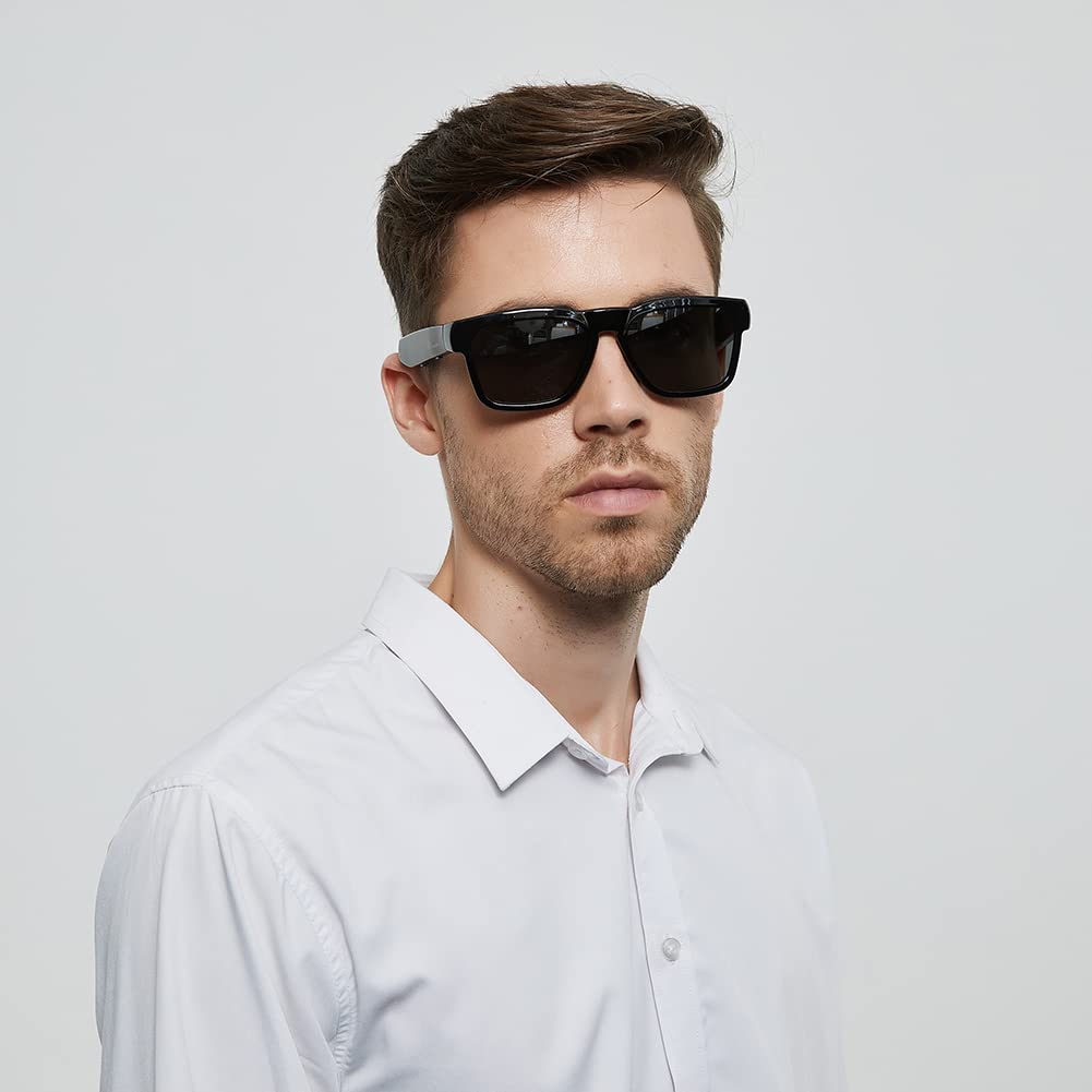 Polarized Smart Sunglasses with Bluetooth Speaker, Voice Control - UV400 Protection