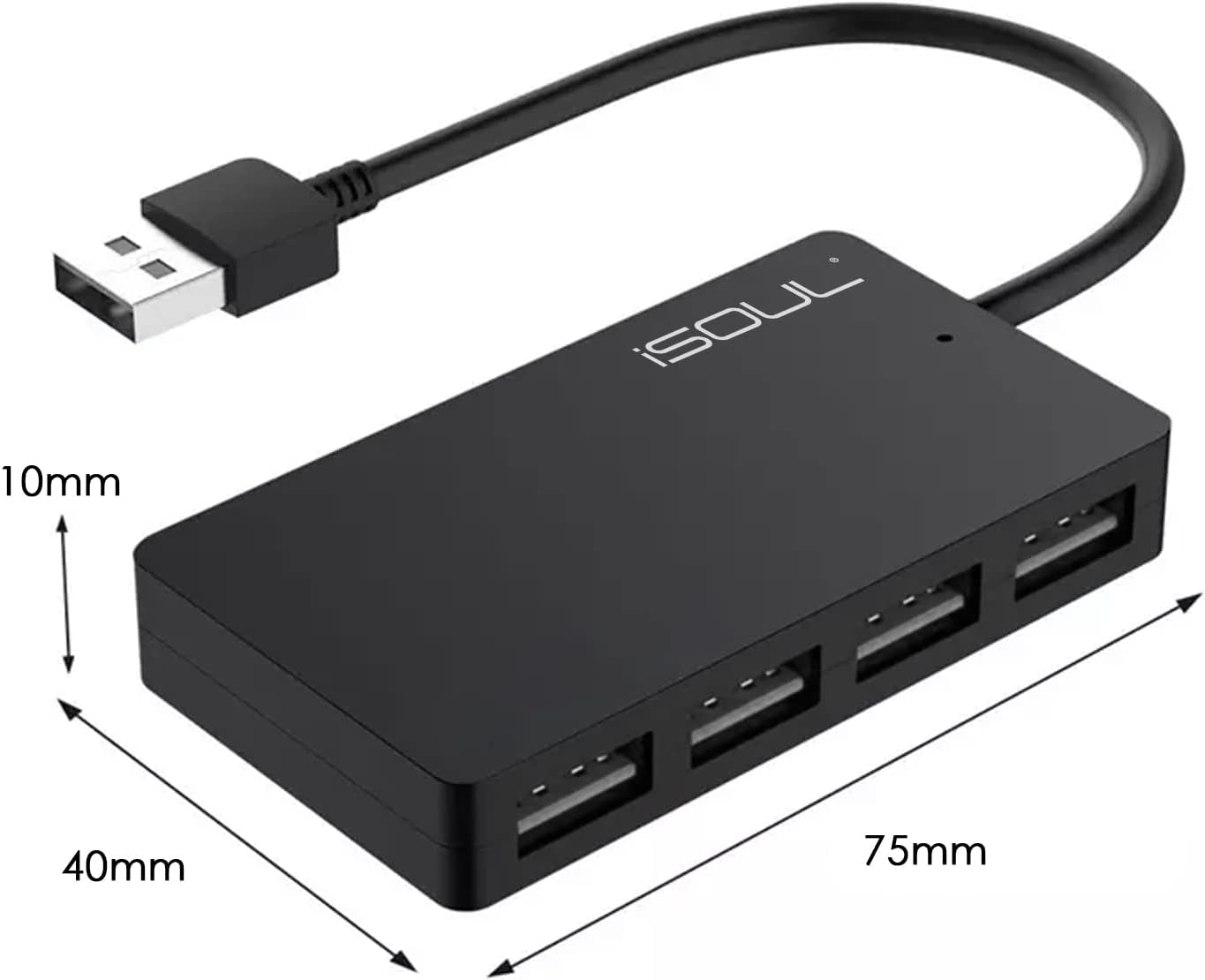 Maximize Your USB Connectivity: 4-Port USB 2.0 Hub for PCs and Gaming Consoles