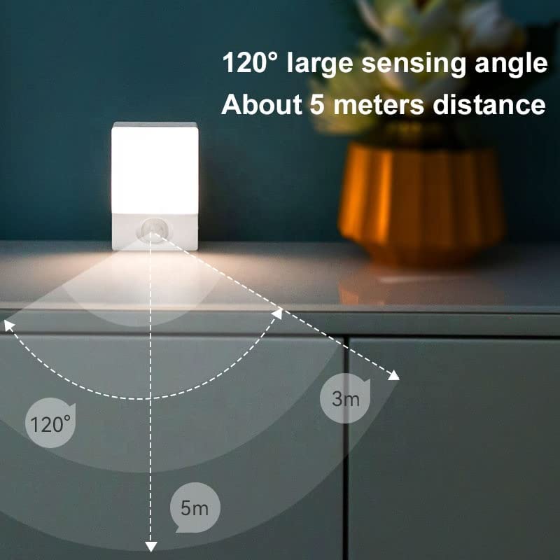 USB Rechargeable Portable LED Wireless Night Light w/ Motion Detector