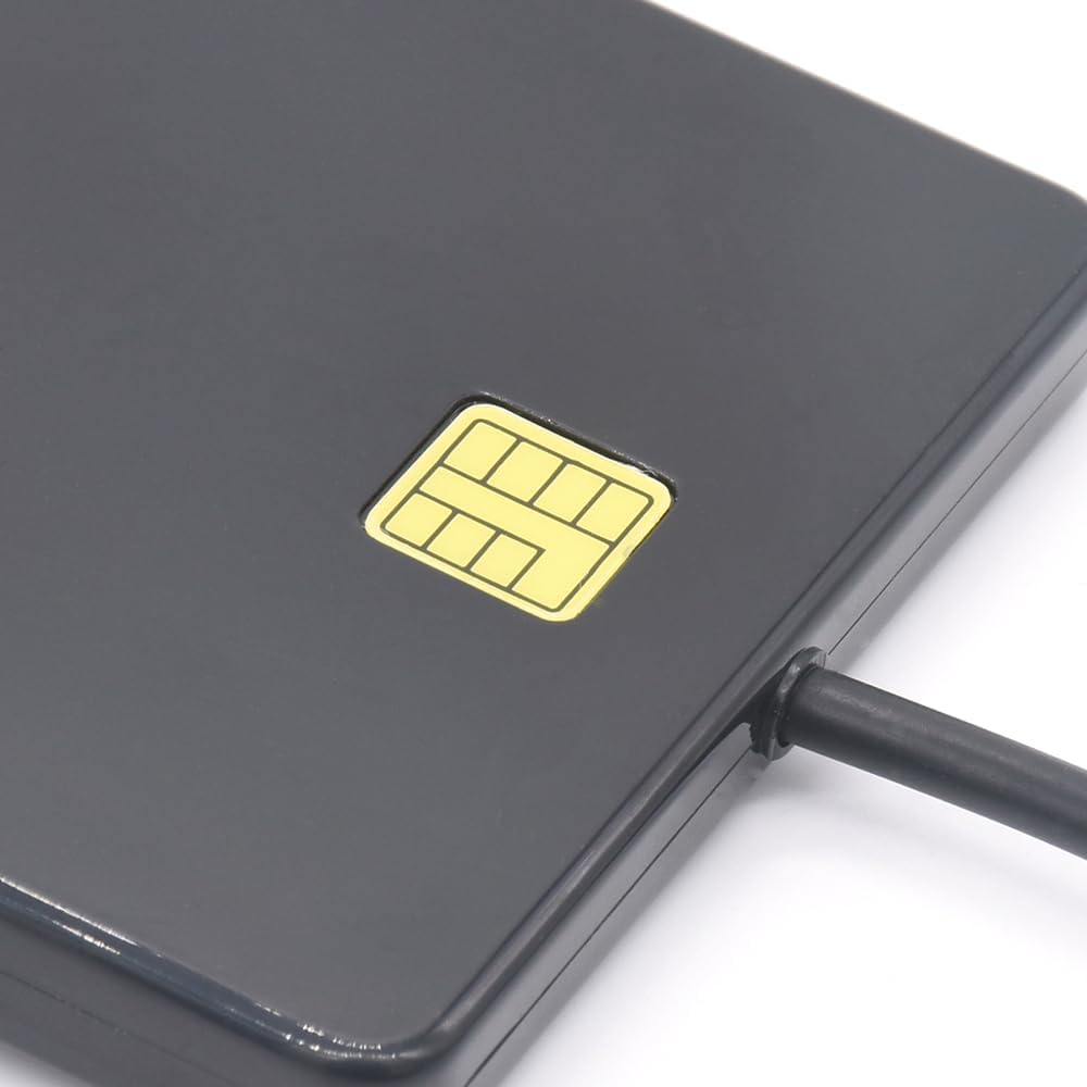 DOD Military USB CAC Smart Card Reader | Mini Fold ID, Credit & Debit Card Compatible with Multiple OS
