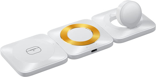 3-in-1 Fast  Wireless Magnetic Foldable iPhone/AirPods/Apple Watch Charging Pad