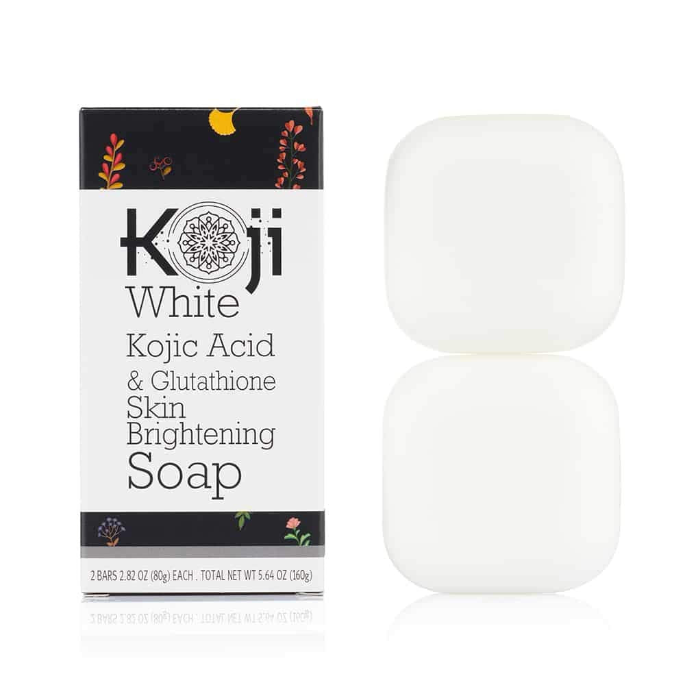 2pk 2.82 oz Kojic Acid & Glutathione Skin Brightening Body/Face Bar Soap