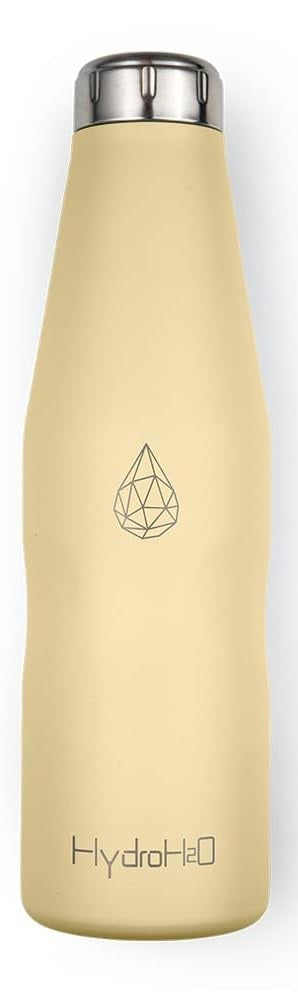 25oz Yellow Double-Walled Insulated Stainless Steel Water Bottle - Beach Series