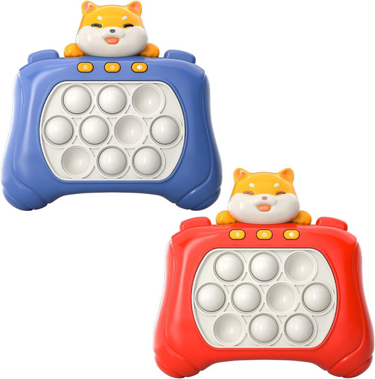 Light Up Fast Push Bubble Game 2-Pack - Ideal for Kids & Party Fun - Multi-Mode Toy