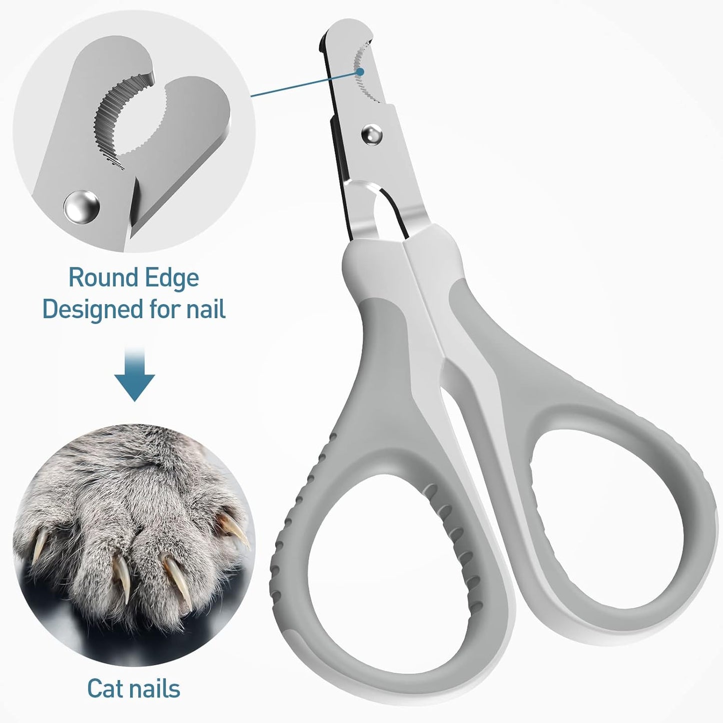 High-Quality Cat Nail Clipper - Ergonomic & Safe, Ideal for Kittens, Puppies, Birds, and Small Animals