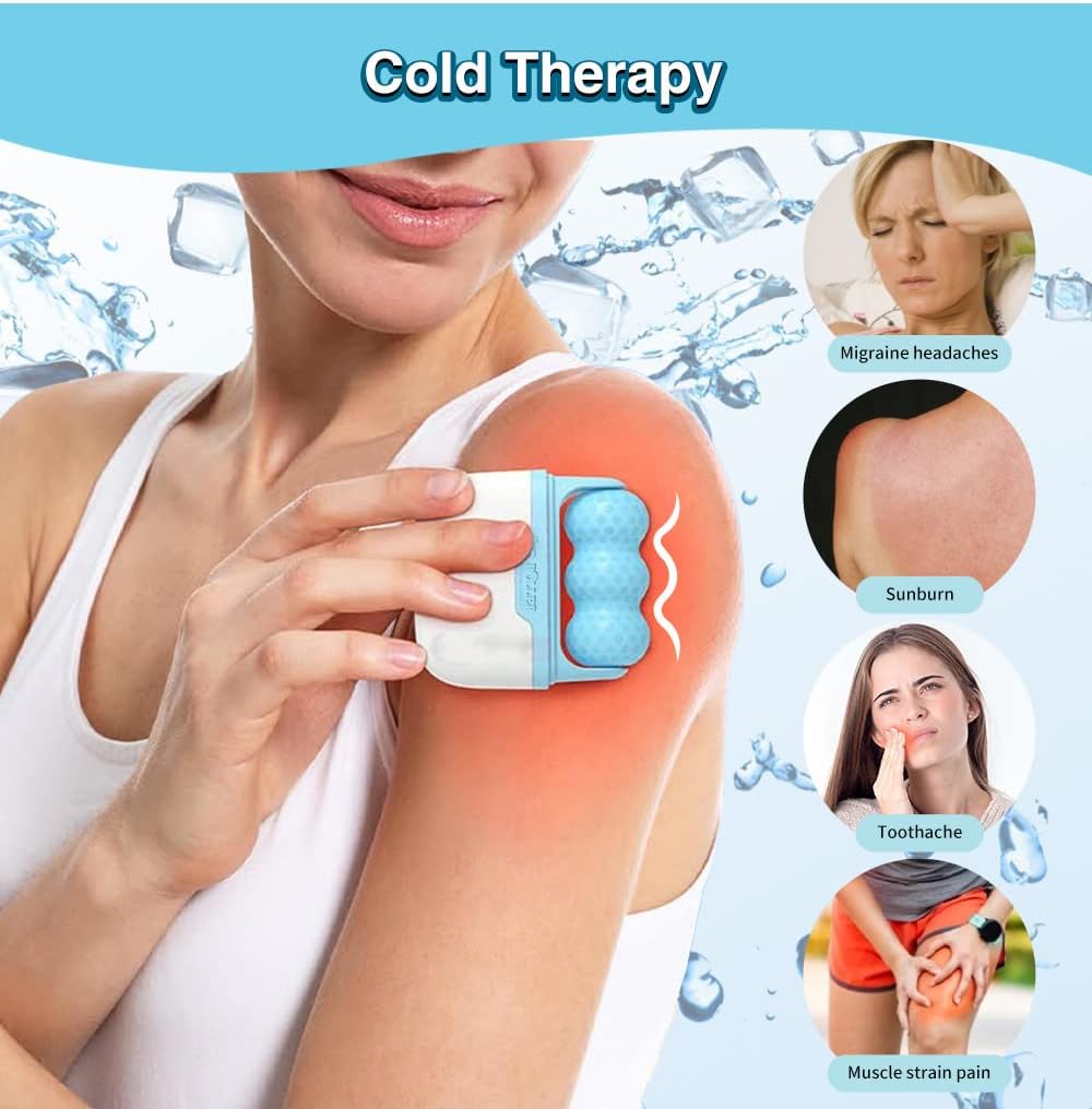 Ice Roller for Face, Body & Eyes - Skin Lifting & Puffiness Relief