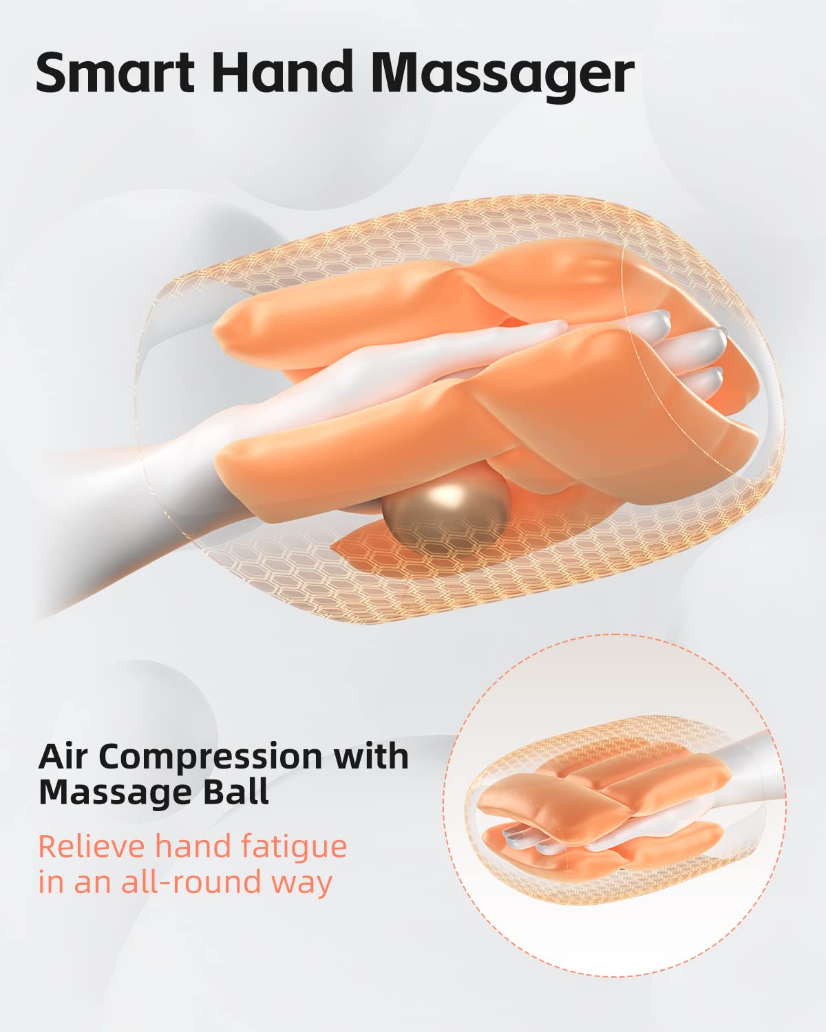 Rechargeable Hand Massager with Heat & Compression - Perfect for Arthritis Relief, Carpal Tunnel, Valentine's Day & Birthday Gifts