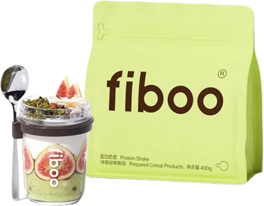 Explore Nutrient-Rich Fiboo Avocado Coconut Meal Replacement Shake - High Fiber, Protein Packed, No Added Sugar, 400g