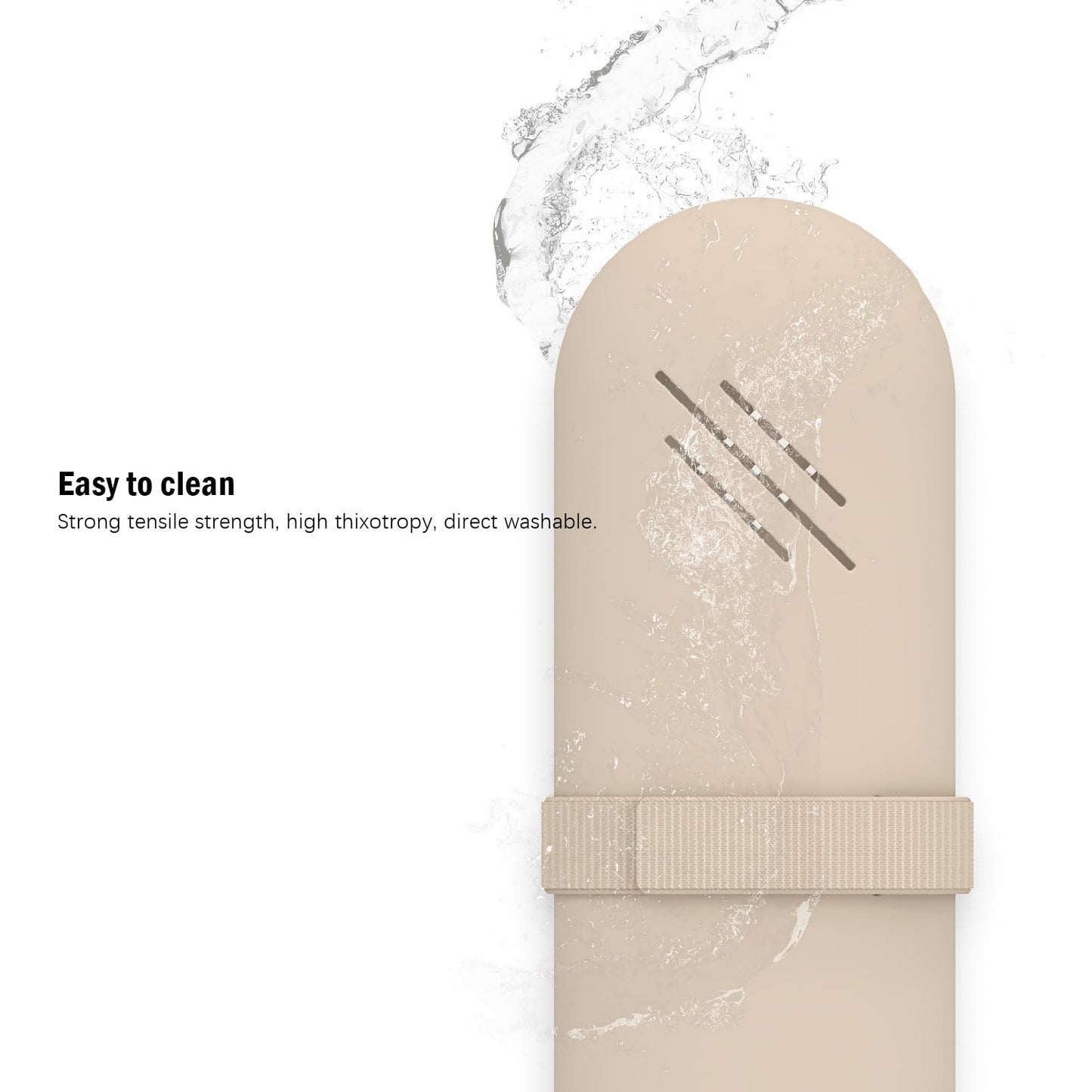 Walnut Colored Travel Makeup Brush Holder, Compact Cosmetic Organizer Bag - Fits in Handbag & Suitcase