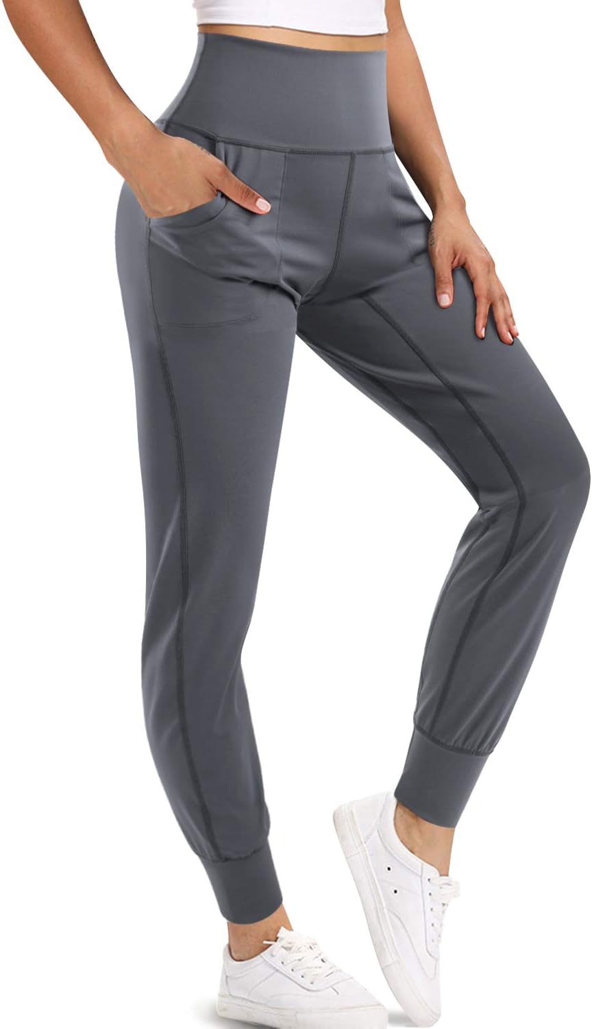 XL Dark Grey High Waisted Joggers for Women - Comfort Meets Style