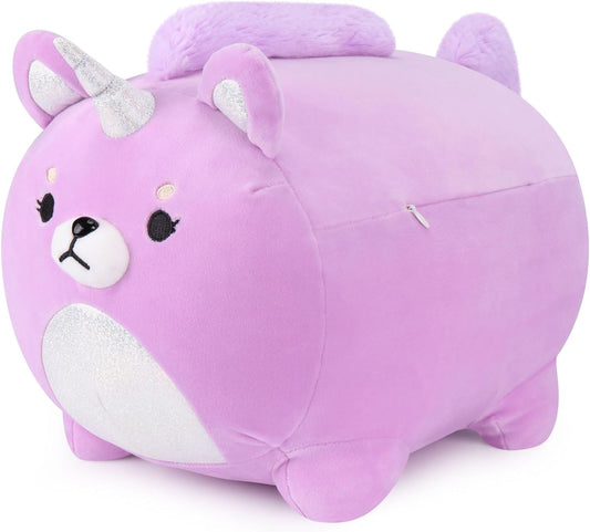 Unicorn Plush Shiba Inu - Cute Purple Stuffed Animal for Room Decor & Gifts