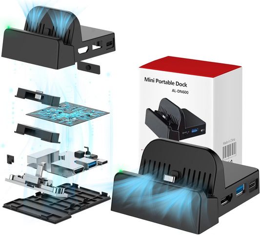 Nintendo Switch OLED Docking Station for TV - Supports 4K, 1080P Video, HDMI, USB Type C