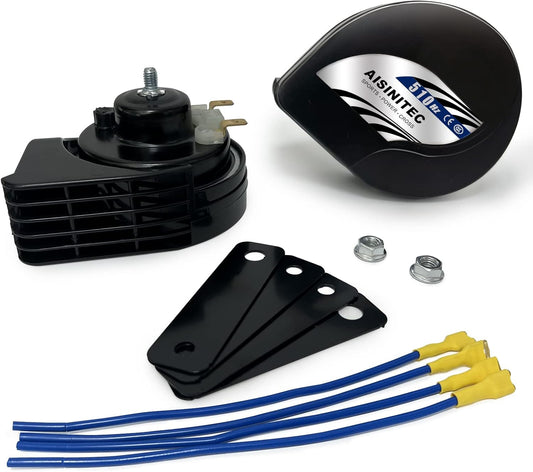 High-Performance 12V Universal Car and Motorcycle Horn - Loud 128 dB for Safety