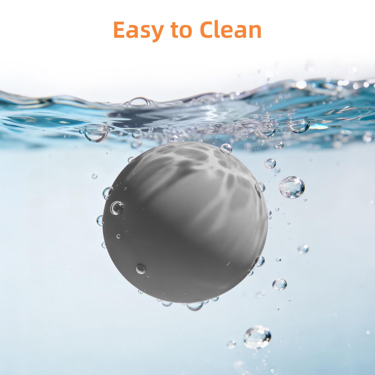 Silicone Lacrosse Massage Ball for Myofascial Release and Plantar Fasciitis Relief - Gray