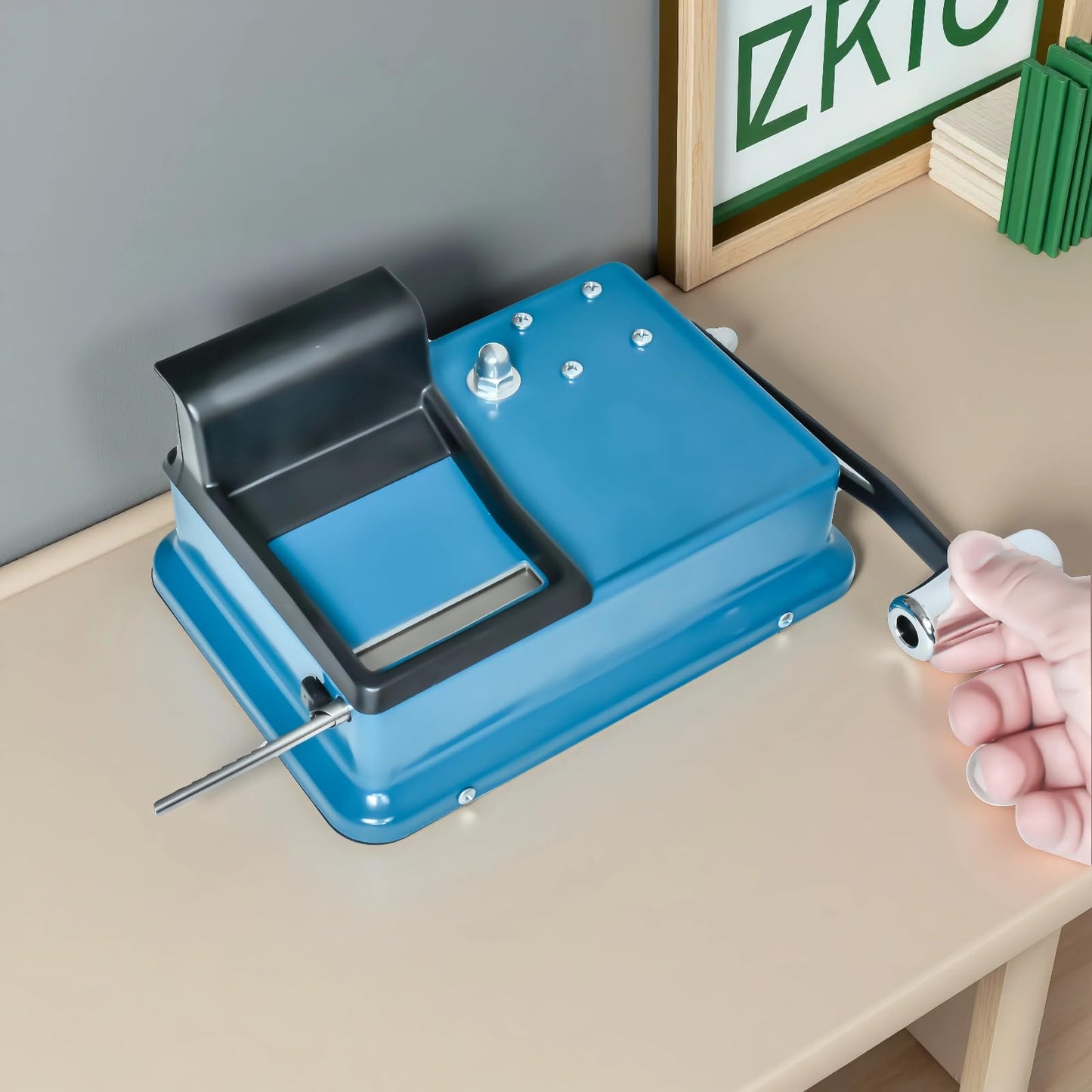 Manual Cigarette Rolling Machine for 0.31 in (8 mm) Tubes and 4.33 in (110 mm) Roller Kit