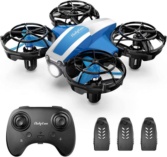 Blue Mini Drone for Kids - Remote Control Quadcopter with 21 Min Flight Time