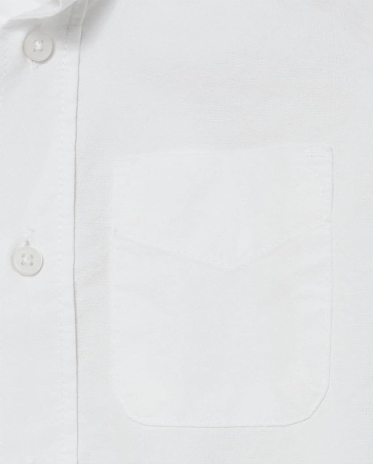 Boys Long Sleeve Oxford Button-Down Shirt – 100% Cotton, Point Collar, Chest Pocket, Machine Washable School & Dress Top