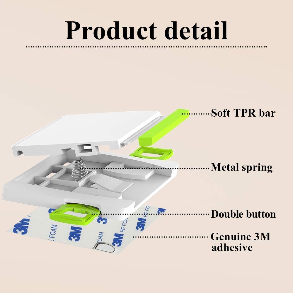 4pk Baby Safety Sliding Glass Door/Window Locks (No Drilling Required)