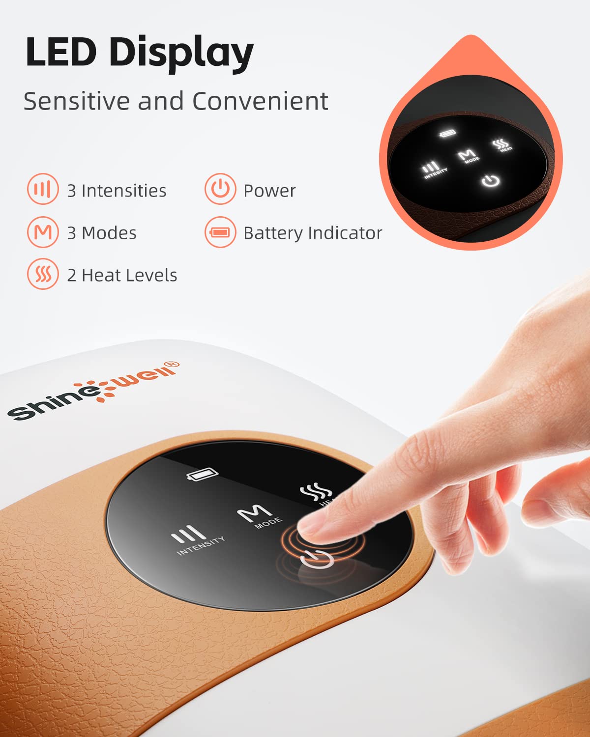 Rechargeable Hand Massager with Heat & Compression - Perfect for Arthritis Relief, Carpal Tunnel, Valentine's Day & Birthday Gifts