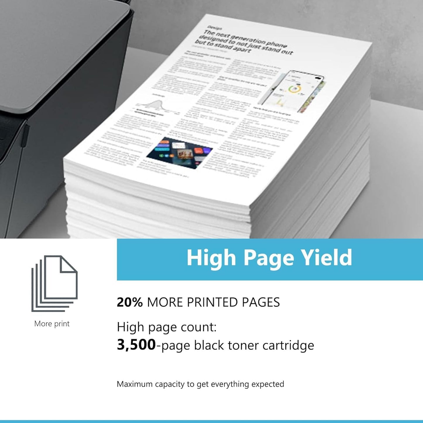High Capacity Black Toner Cartridge for Phaser and WorkCentre - Up to 3,500 Pages