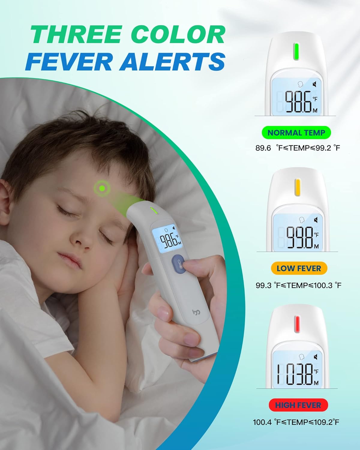 No-Touch Forehead Thermometer: Reliable & Fast Temperature Readings for Babies, Kids, & Adults