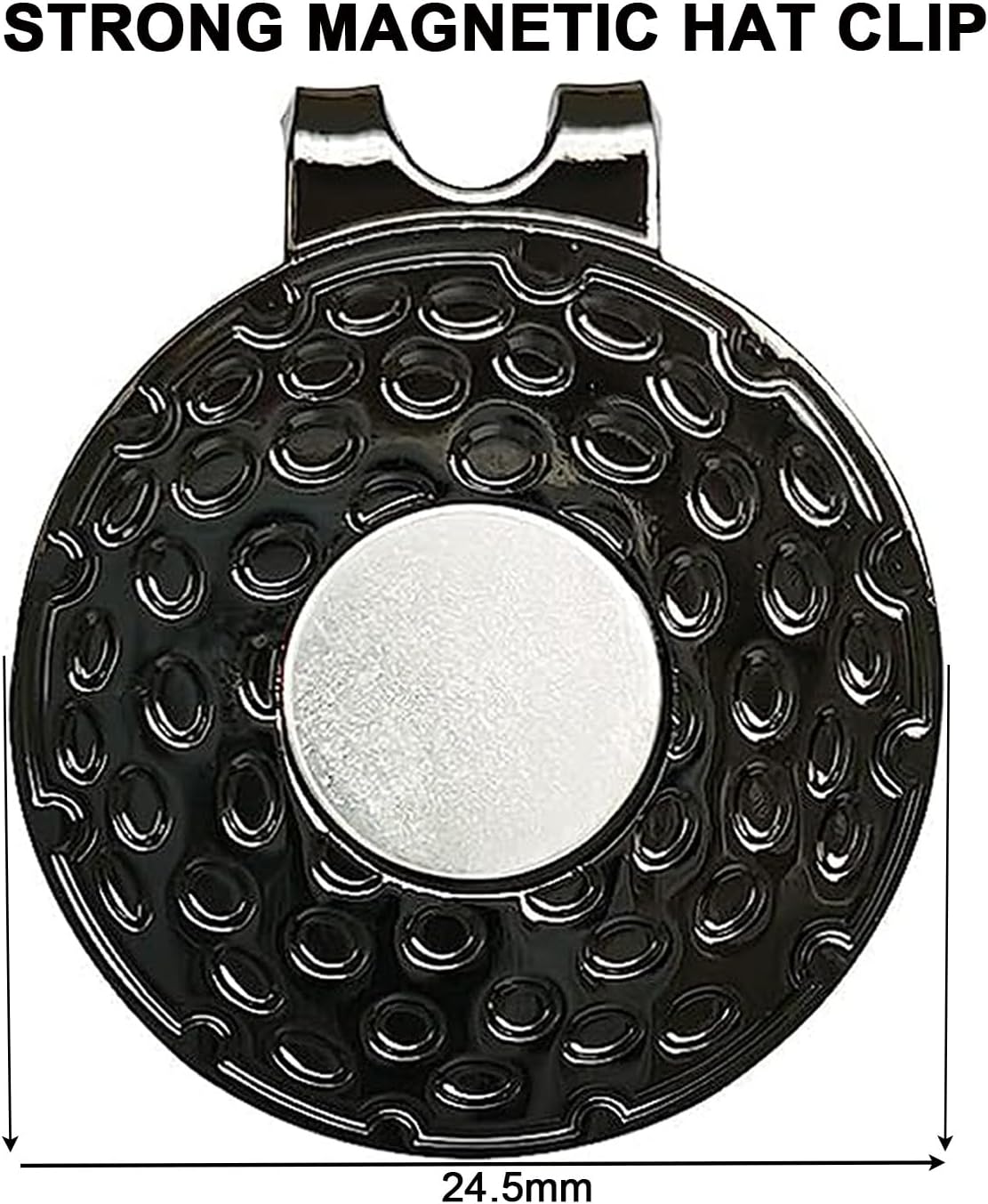 1" Crocodile "Please Go Home" Golf Ball Marker/Coin w/ Strong Magnetic Hat Clip