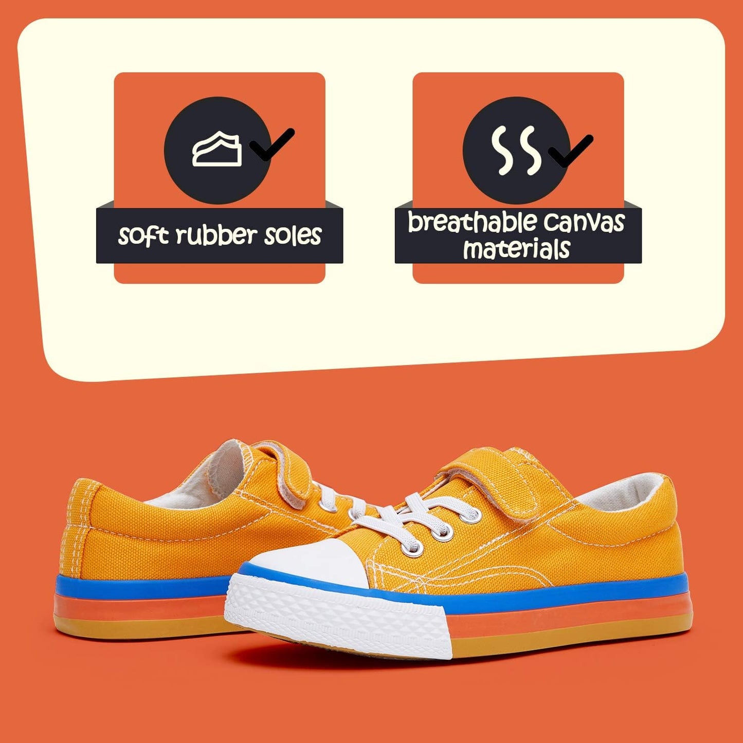 Toddler Canvas Sneakers Size 6: Stylish, Safe, Comfortable