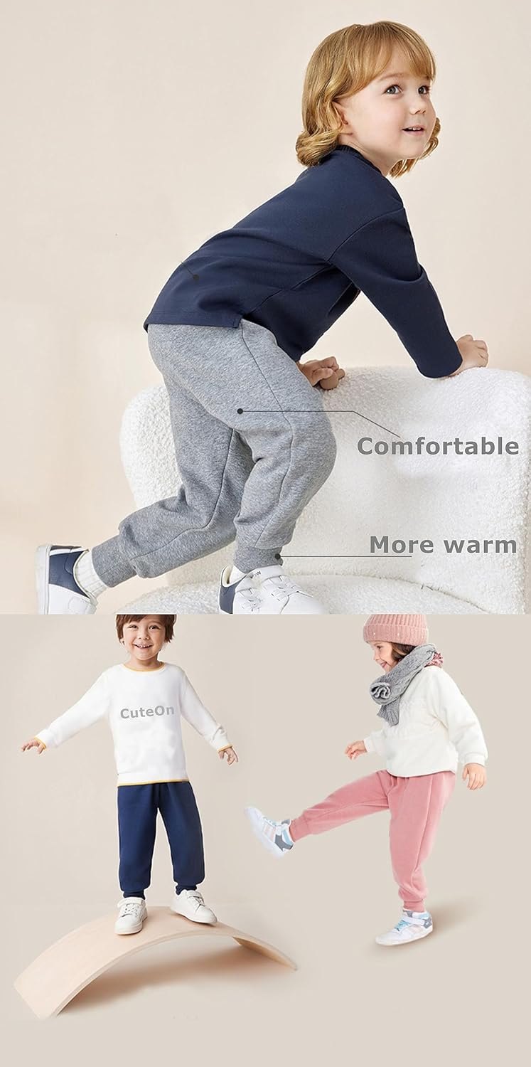 Orange Unisex Toddler Jogger Pants 2T - Cotton Blend for Warmth & Comfort