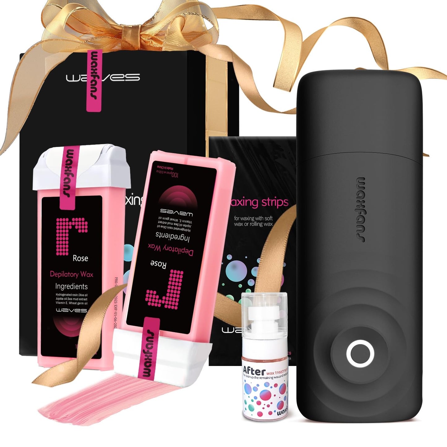 Smart Roll-On Wax Kit for Home Use: Automatic Temperature Control for Sensitive Skin