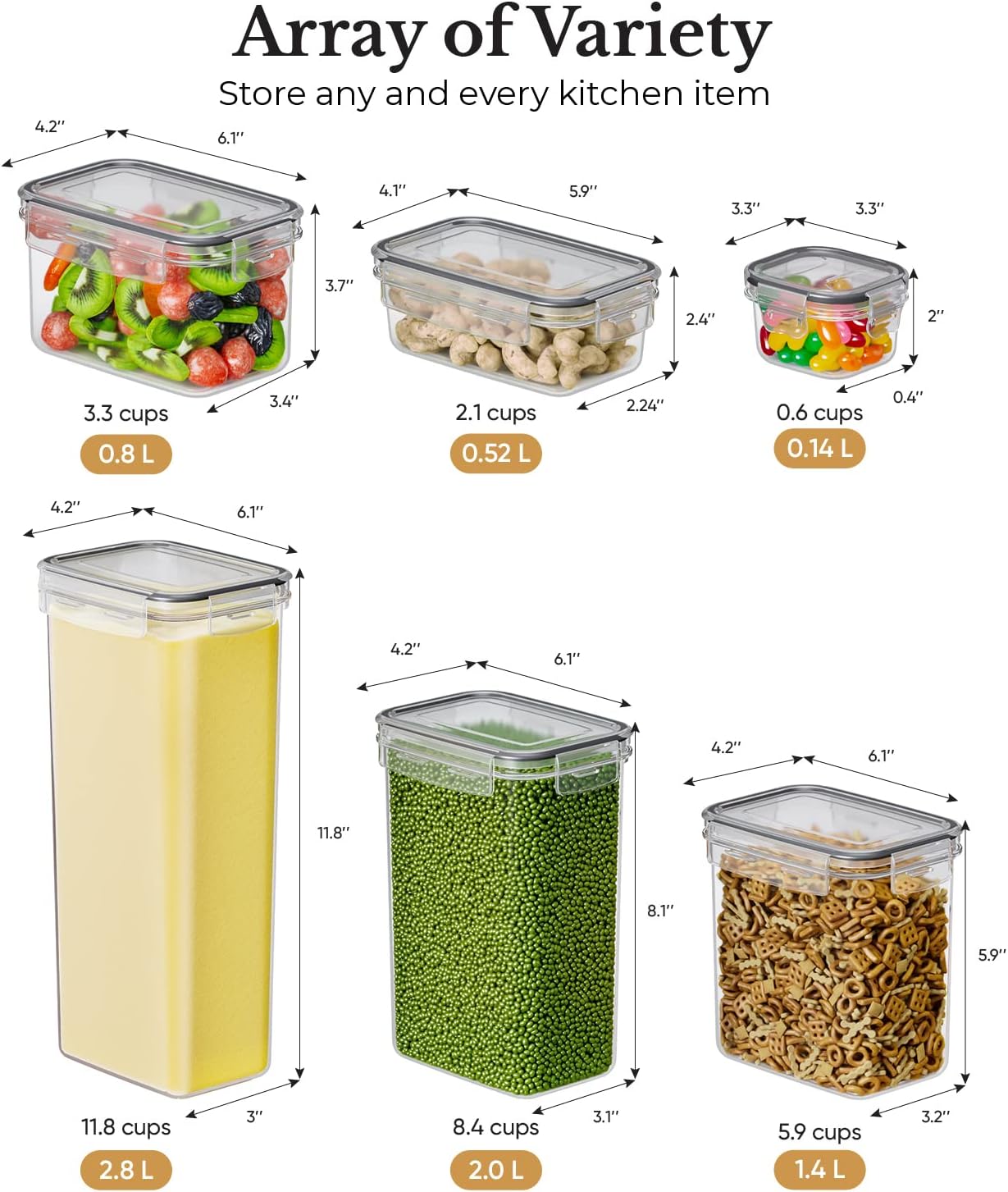 36-Piece BPA-Free Food Storage Set with Airtight Lids & Durable Design