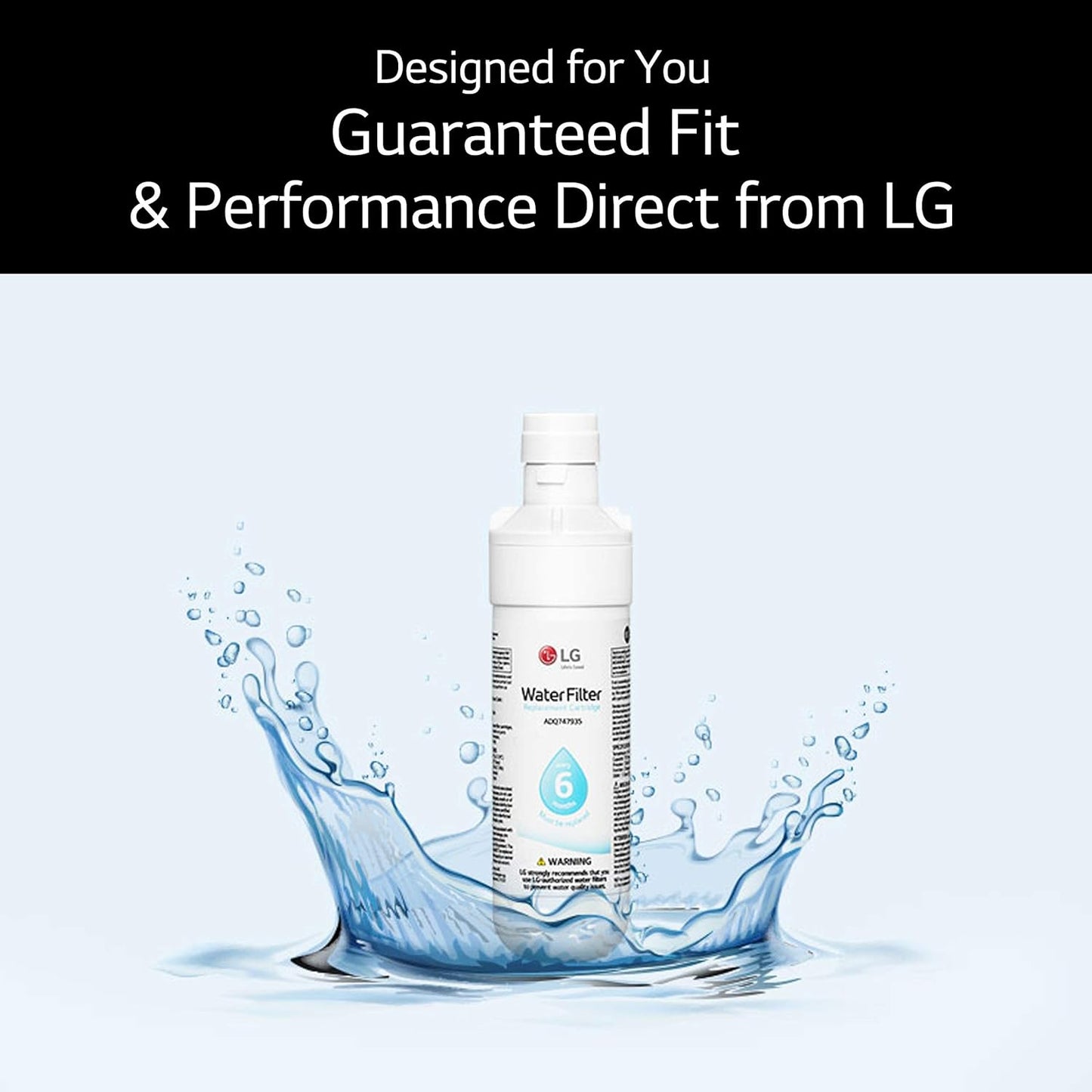 LG LT500P3 Refrigerator Water Filter 3-Pack, NSF Certified for Cleaner, Fresher Tasting Water
