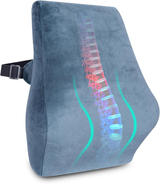 Inflatable Lumbar Pillow Cushion for Office, Car, and Home Use