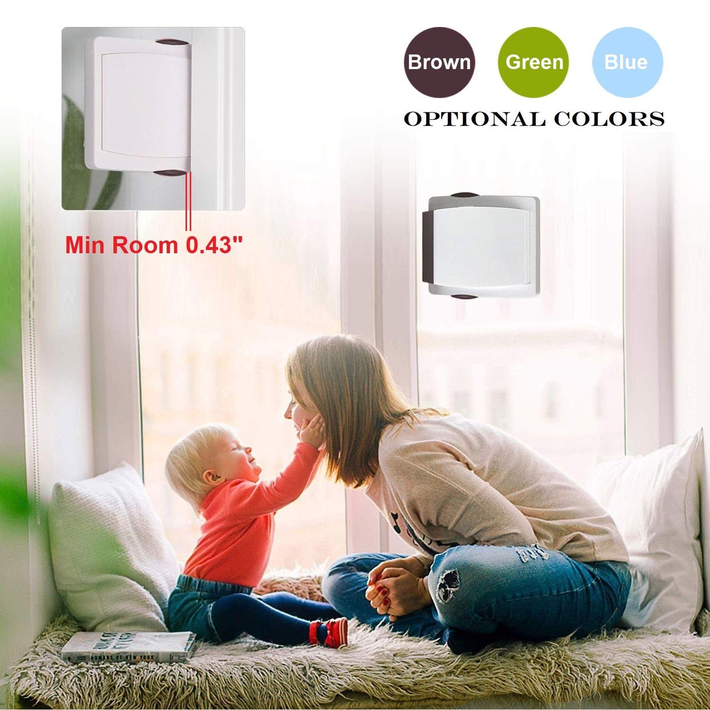 4pk Baby Safety Sliding Glass Door/Window Locks (No Drilling Required)