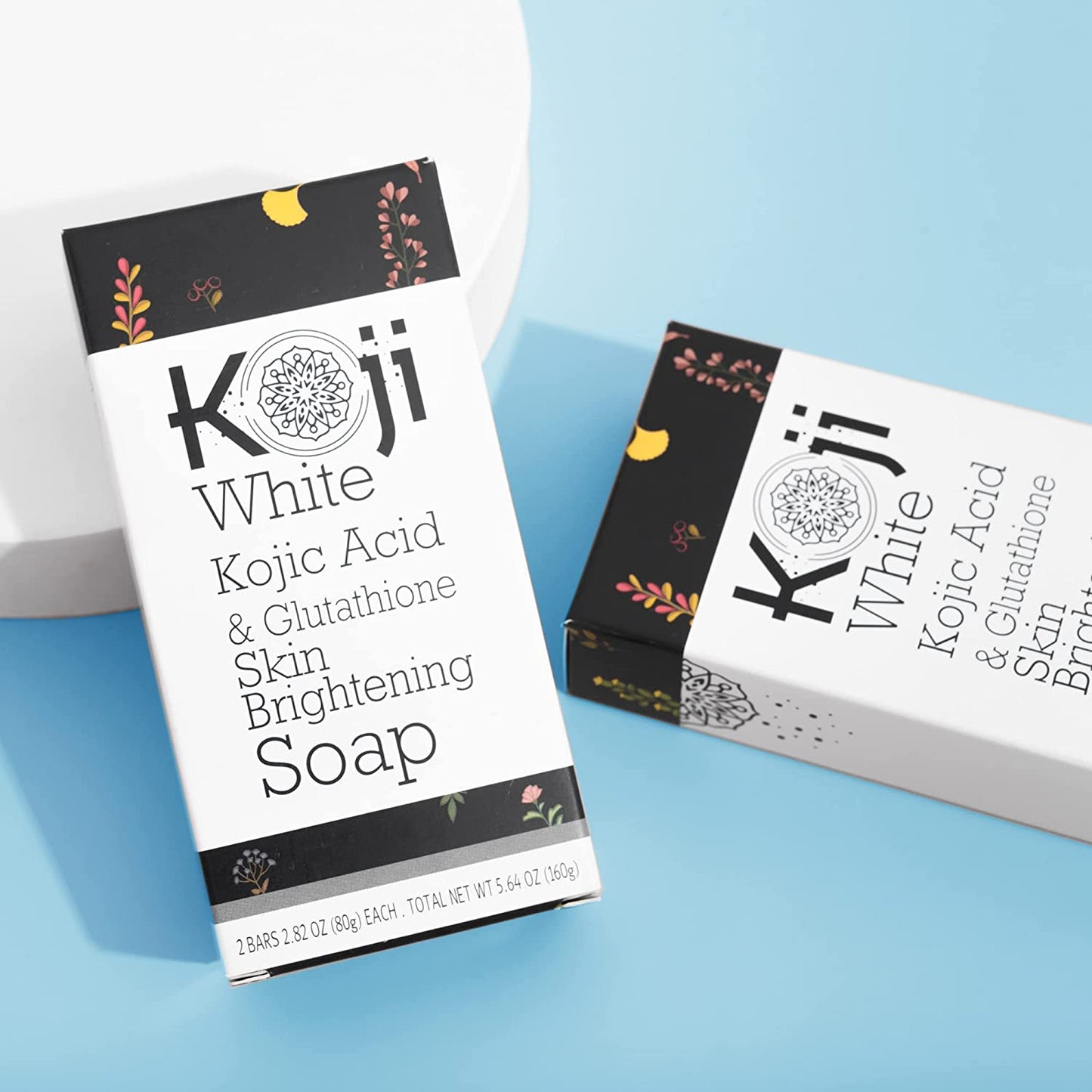 2pk 2.82 oz Kojic Acid & Glutathione Skin Brightening Body/Face Bar Soap