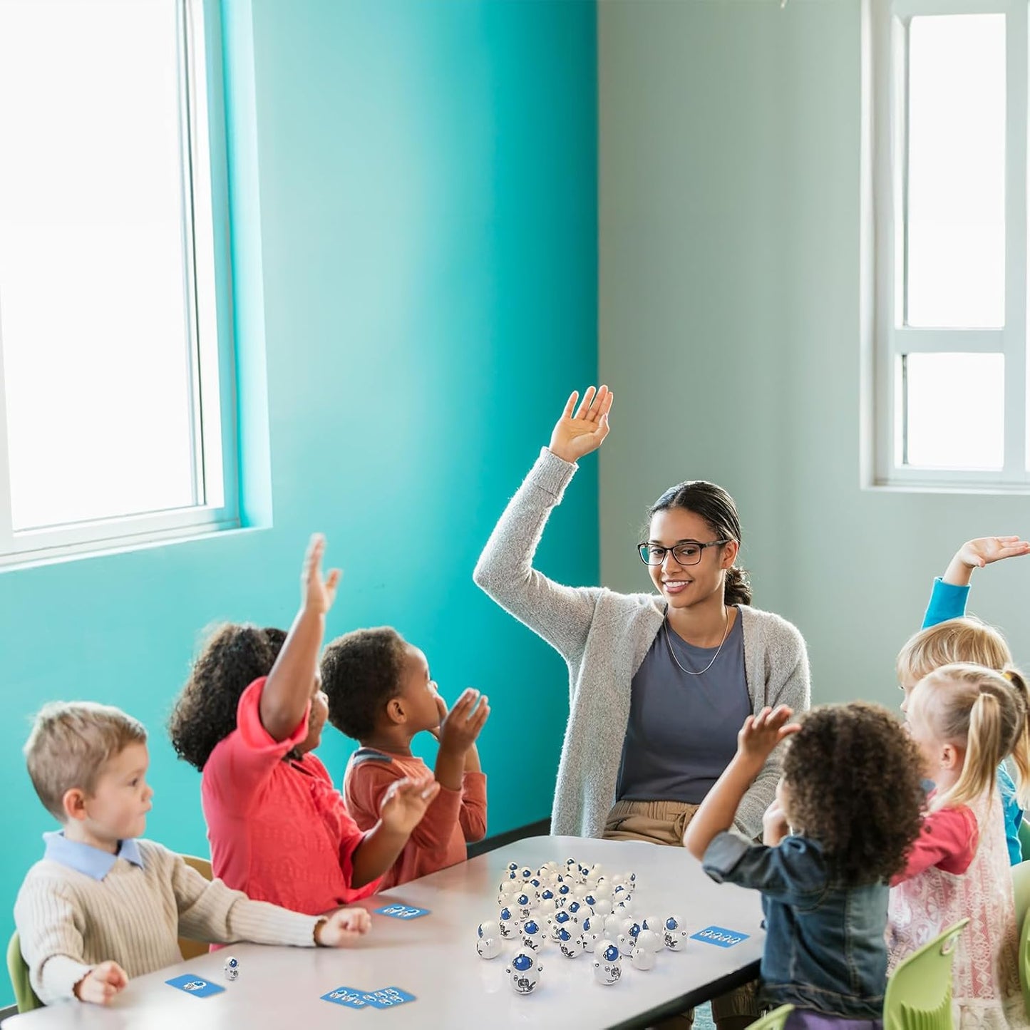 Math Education Toys for Kids, 50-Piece Mini Tumbler Set for Learning and Fun
