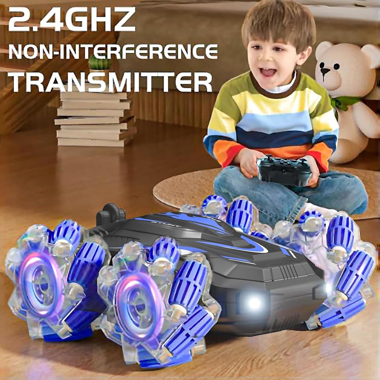Gesture Sensing RC Stunt Car: Ultimate Toy for Boys 6-12 Years Old | Cool Lights & Music