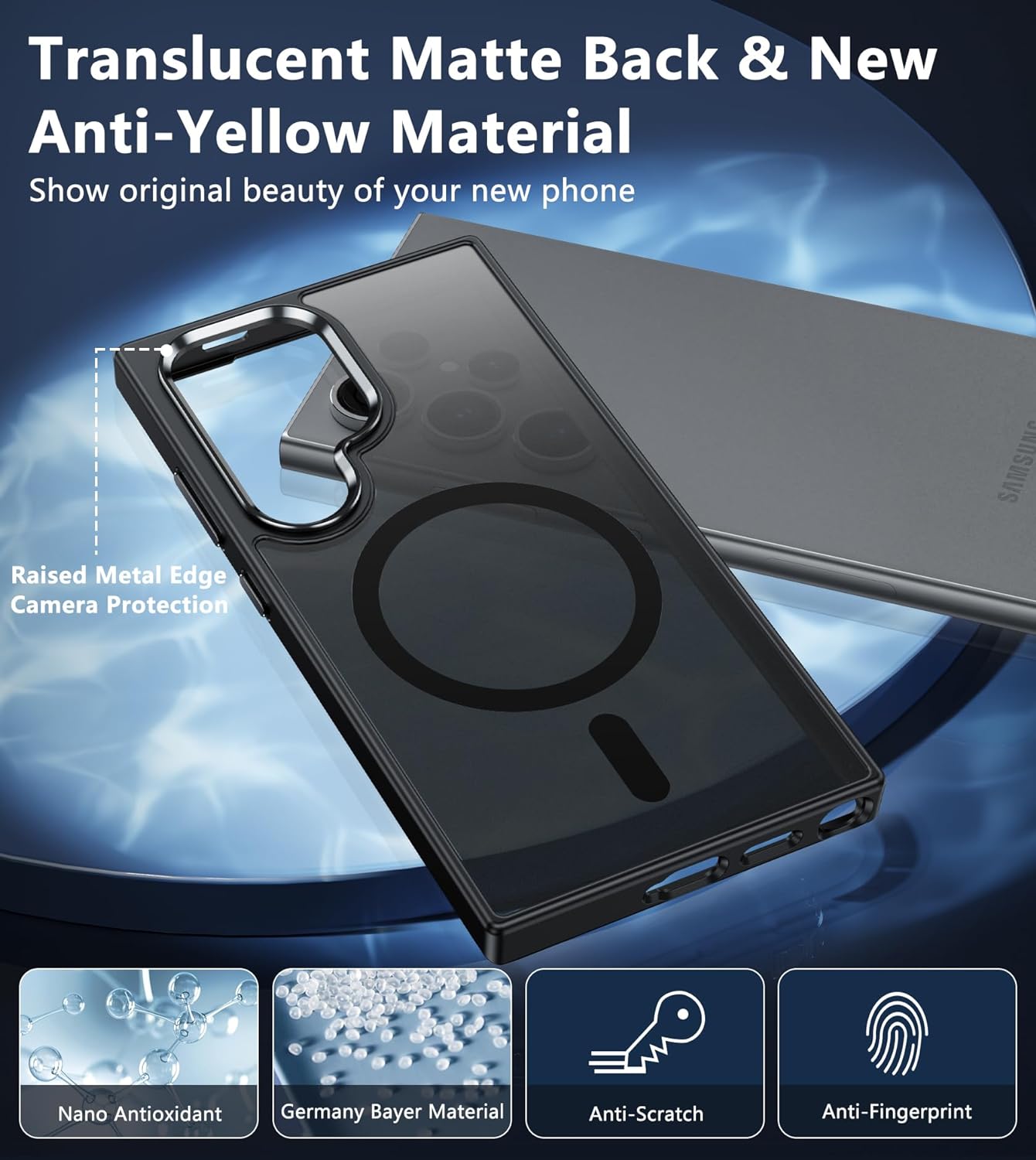 Samsung Galaxy S24 Ultra Case: Slim, Shockproof & Magnetic with Enhanced Protection