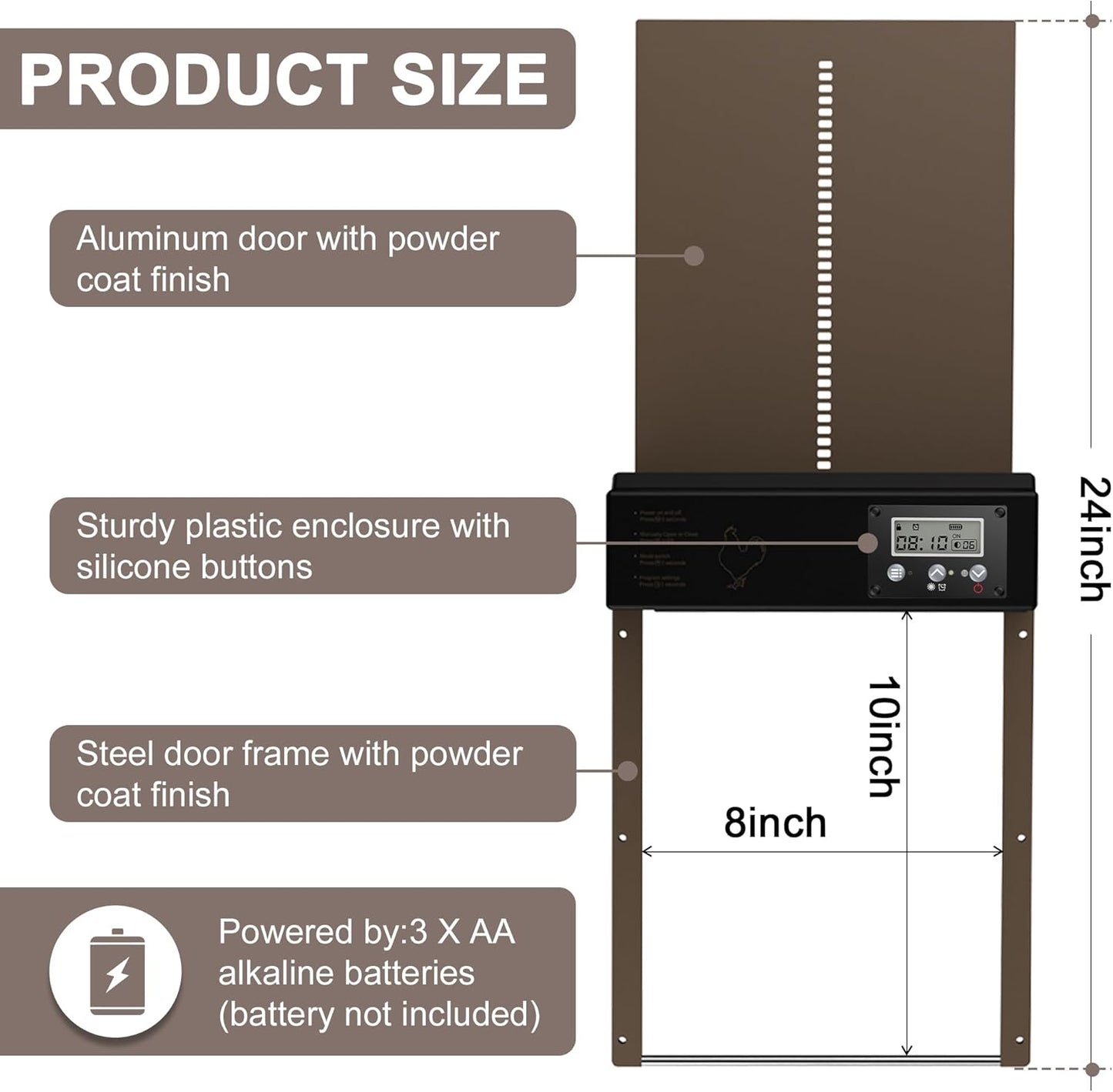 Automatic Chicken Coop Door with Timer, Light Sensor, and Remote Control – Maximum Security for Poultry