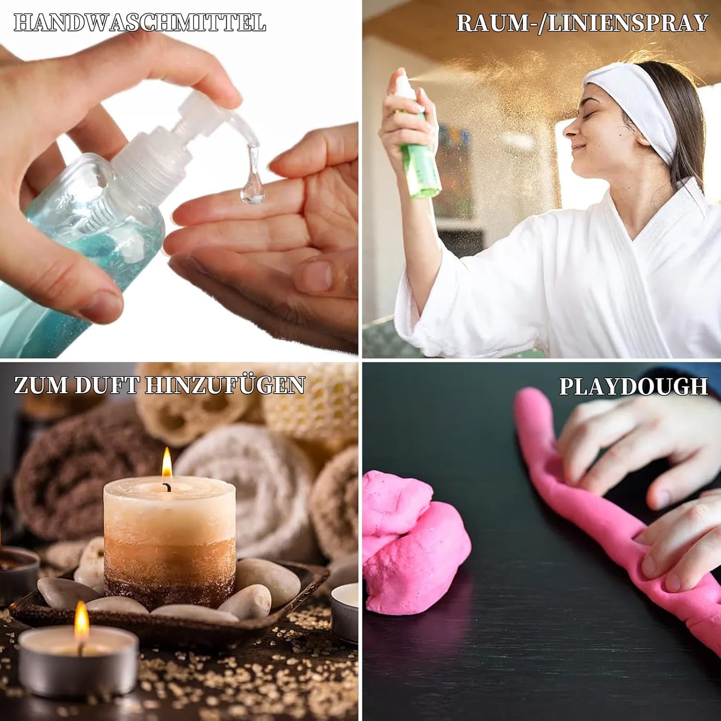 Essential Oils Set 10 Scents - Natural Aromatherapy Oils for Home & Crafting 160ml Total