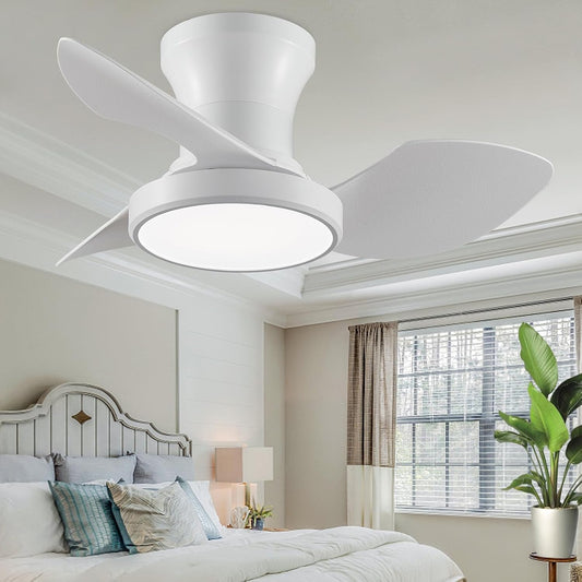 Maximize Comfort in Any Season with the 25 Inch LED Ceiling Fan for Bedroom and Living Room