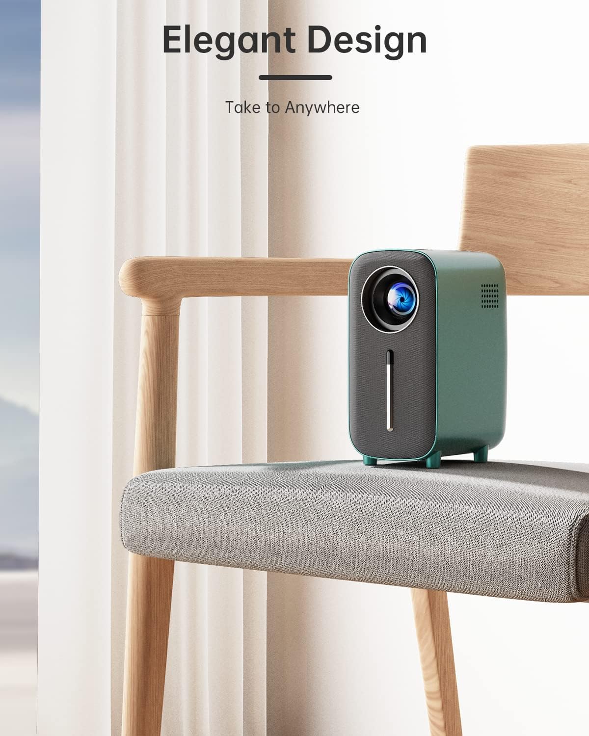 Top Mini Projector: 4K Support, 8500 Lumens, Bluetooth, 200" Screen – Perfect for Home Cinema & Outdoor Movies