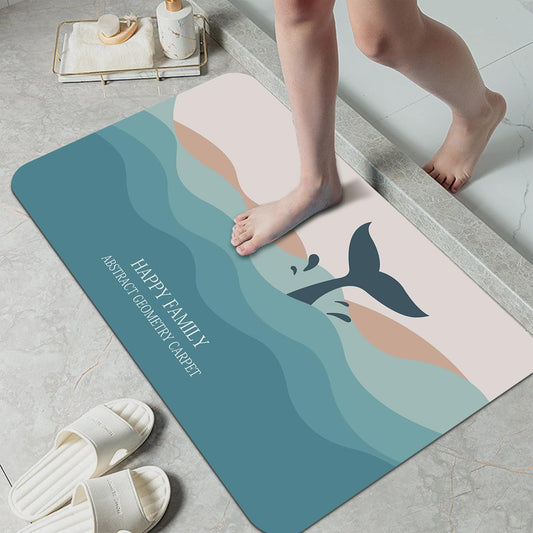 Transform Your Bathroom with Our Quick-Dry, Non-Slip Diatomaceous Floor Mat – 30”x17”