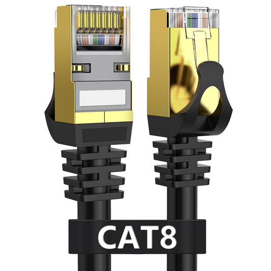 High-Speed 10 ft Cat 8 Ethernet Cable, 40Gbps - Ultimate Online Experience