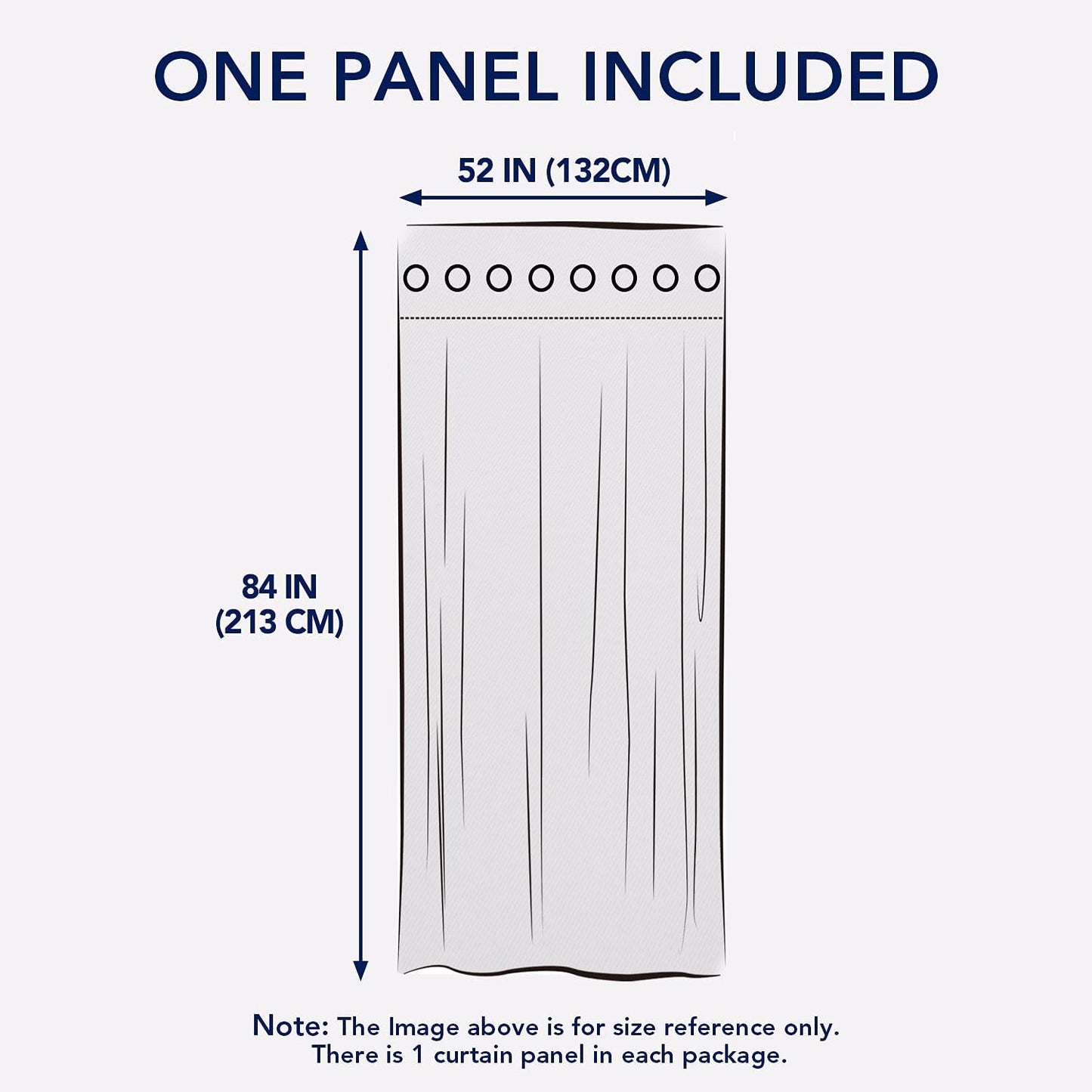 1 Panel 52"x84" Light Gray Waterproof UV/Fade Resistant Outdoor Curtains