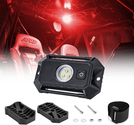 Red LED Universal UTV/ATV Roll Bar Mount Interior Dome Light