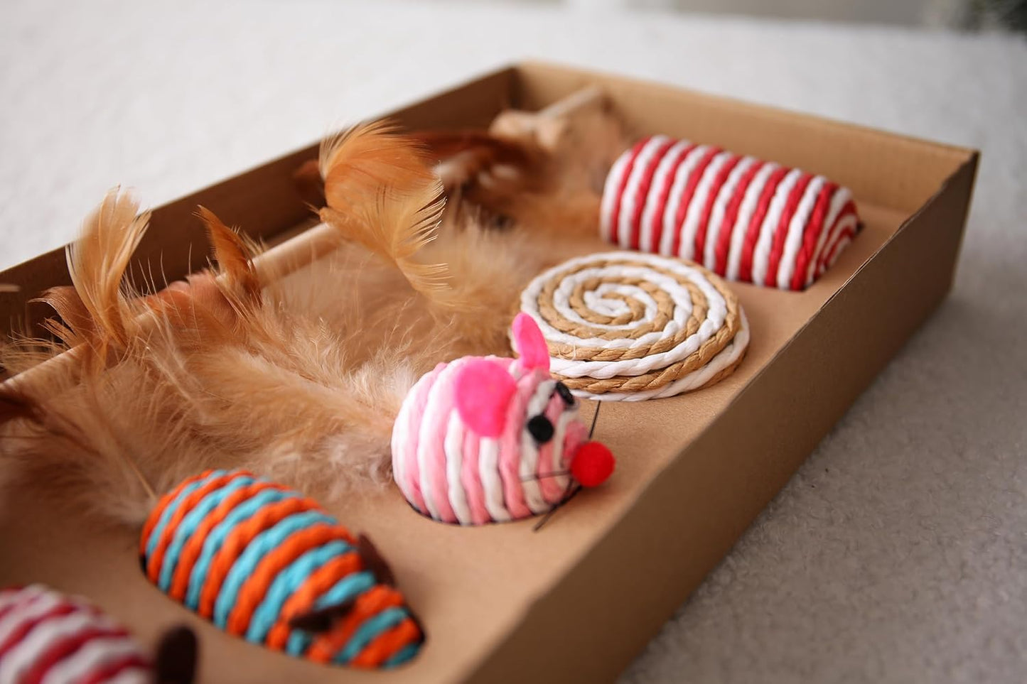 Interactive 7-Piece Cat Toy Set: Engage Your Indoor Cat with Variety
