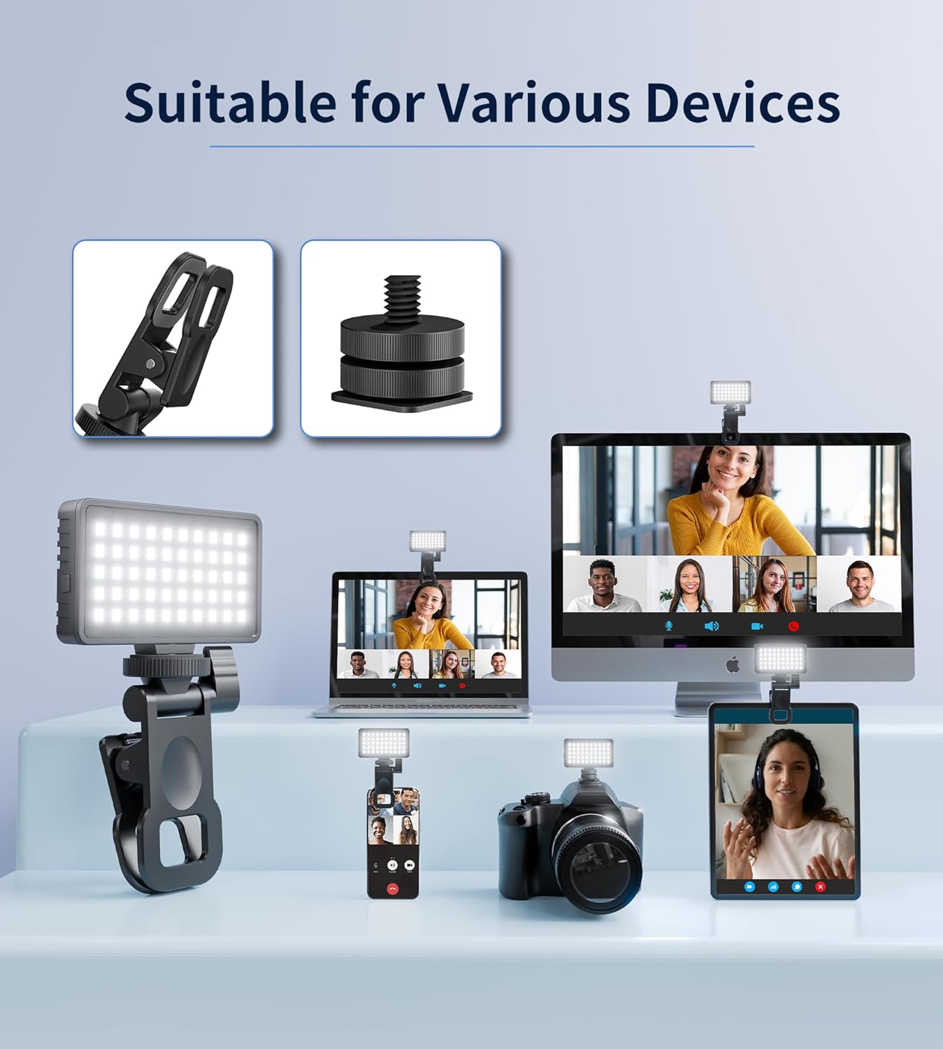 Boost Your Selfie Game with a 50 LED Phone Light for iPhones, Cameras, & More
