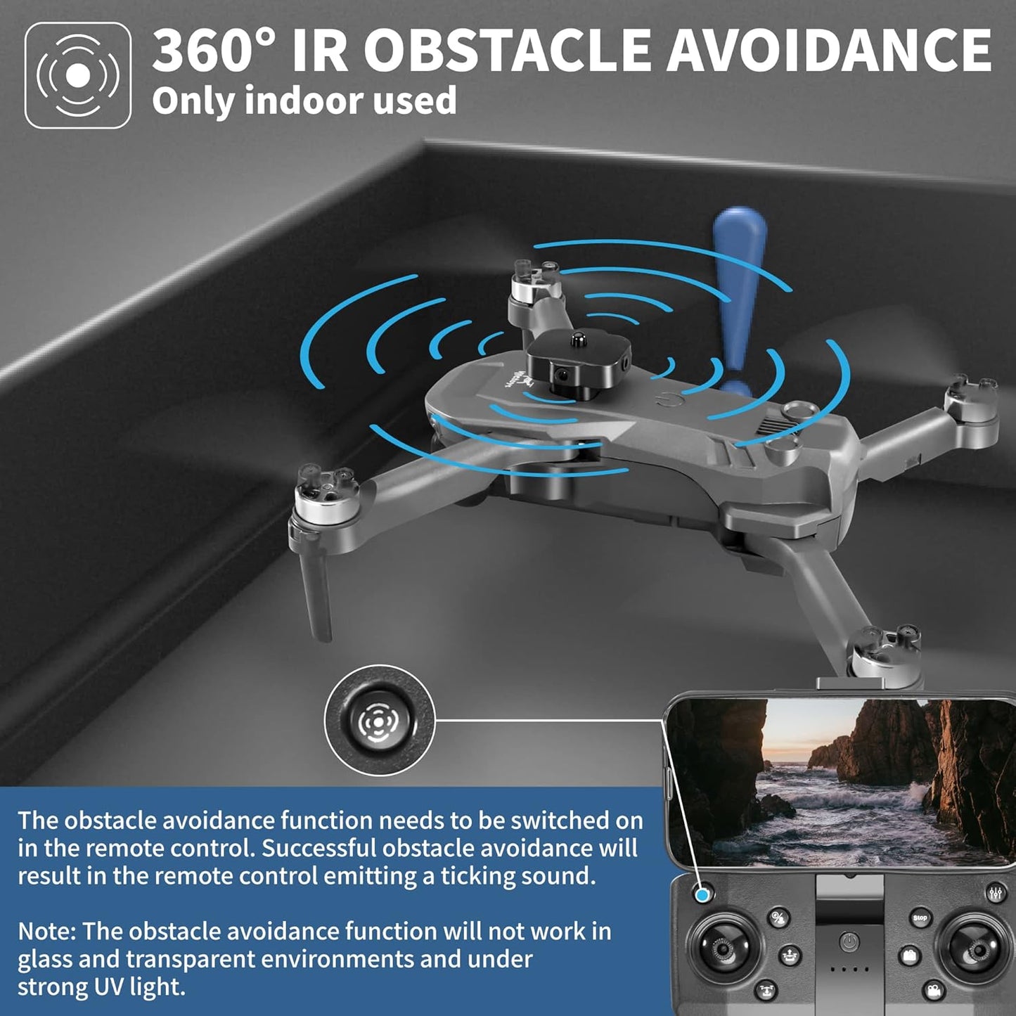 Discover Aerial Photography with Our Foldable Drone: 1080P HD Camera, Dual Batteries, and Enhanced Flight Controls