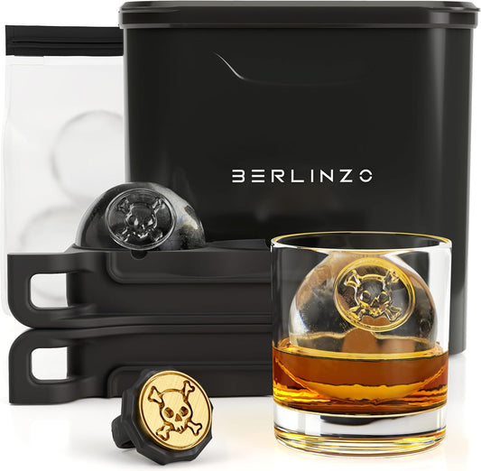 Premium Clear Ice Ball Maker: Crystal Clear 2.4" Ice Spheres for Whiskey & Cocktails